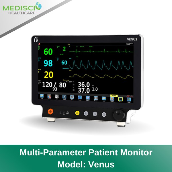 Patient Monitor ใช้ติดตามการทำงานของหัวใจและตรวจวัดสัญญาณชีพ (PR) ที่มีภาคการตรวจวัดคลื่นไฟฟ้าหัวใจ (ECG) วัดความดันแบบภายนอก (NIBP) วัดความอิ่มตัวของออกซิเจนในเลือด (SpO2) และวัดอุณหภูมิ (TEMP)